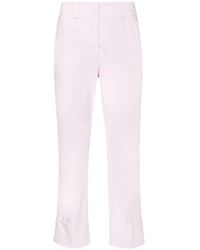Peserico - Cuffed Cropped Trousers - Lyst