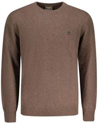 Timberland - Logo-Embroidered Wool Sweater - Lyst