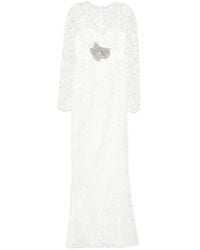 SILK LOVE & LACE - Bow-Embellished Lace Dress - Lyst