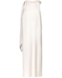 Loulou de Saison - Collared Scarf Midi Dress - Lyst