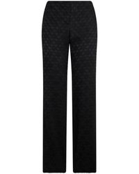 Alberta Ferretti - Jacquard-Patterned Straight-Leg Trousers - Lyst