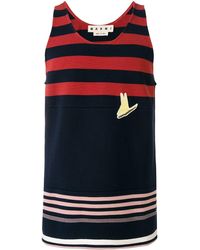 Marni Striped Tank Top - Blue