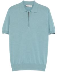 Canali - Cotton Polo Shirt - Lyst