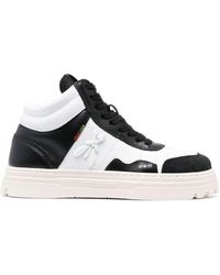 Patrizia Pepe - Leather High-top Sneakers - Lyst