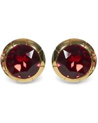 Alessandra Rich - Boucles D'Oreilles Serties De Cristaux - Lyst