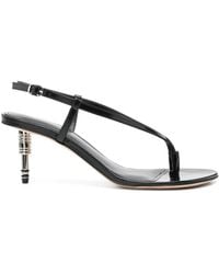Coperni - Patent Leather Ankle-Strap Sandals With Jack Heel - Lyst