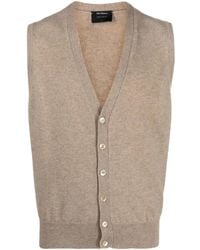 Dell'Oglio - V-Neck Cashmere Vest - Lyst