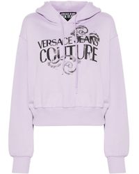 Versace - Hoodie Met Logoprint - Lyst
