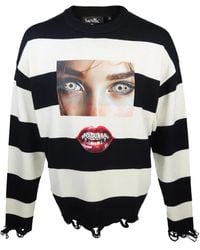 Haculla - Ausgefranster Pullover Mit Streifen - Lyst