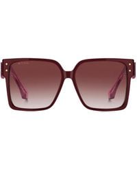 Etro - Blossom-Embellished Square-Frame Sunglasses - Lyst