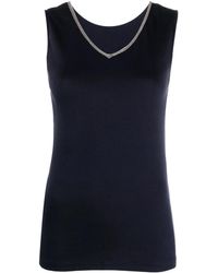 Fabiana Filippi - Canotta Con Scollo A V - Lyst