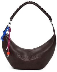 Desigual - Medium 3D Logo Braided-Handle Shoulder Bag - Lyst
