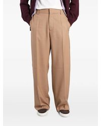 Laneus - Pleated Wide-Leg Trousers - Lyst
