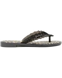 Ganni - X Melissa Leopard-Print Flip-Flops - Lyst