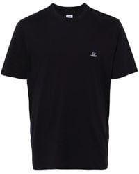 C.P. Company - T-Shirt Met Geborduurd Logo - Lyst