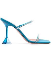 AMINA MUADDI - Gilda 110mm Crystal-embellished Sandals - Lyst