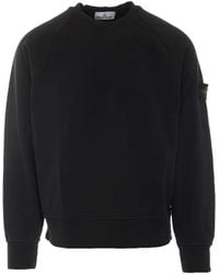 Stone Island - 6100008 Organic-Cotton-Fleece Sweatshirt - Lyst