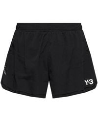 Y-3 - Logo Run Shorts - Lyst