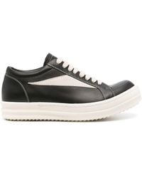 Rick Owens - Lace-up Leather Sneakers - Lyst