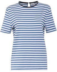 Brunello Cucinelli - Striped Cotton T-shirt - Lyst