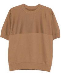 Jil Sander - Panelled Crew-Neck T-Shirt - Lyst
