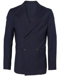 Low Brand - Double-Breasted Peak-Lapel Blazer - Lyst