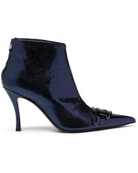 DIESEL - D-venus 80mm Leather Ankle Boots - Lyst