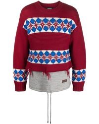 DSquared² - Pullover im Distressed-Look - Lyst