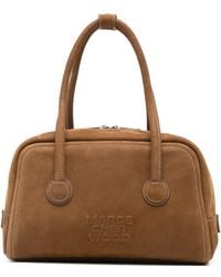 Marge Sherwood - Soft Suede Embossed-Logo Tote Bag - Lyst