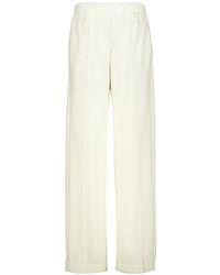120% Lino - Pantalon Droit À Taille Élastiquée - Lyst