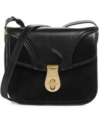 The Bridge - Twist-Lock Leather Shoulder Bag - Lyst