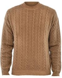 Woolrich - Aran-Knit Virgin-Wool Sweater - Lyst
