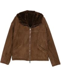 Giorgio Brato - Hooded Suede Jacket - Lyst