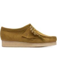 Clarks - Wallabee Mid Green Derby-Schuhe - Lyst