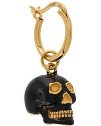 True Rocks - Small Skull Hoop Earring - Lyst
