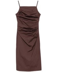 Marella - Ciocca Ruched Sleeveless Midi Dress - Lyst