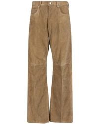 Rick Owens - Geth Suede Trousers - Lyst