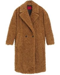 HUGO - Double-Breasted Coat - Lyst