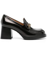 Tod's - 65mm Logo-plaque Leather Pumps - Lyst