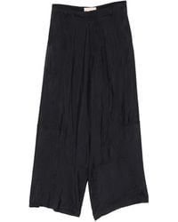 Plan C - Pocket Belt-Loop Palazzo Pants - Lyst