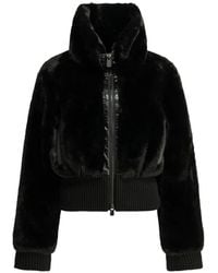 Pinko - Faux Fur Bomber Jacket - Lyst