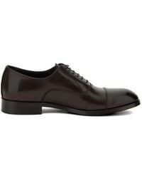 BOGGI - Buffed Leather Oxford Shoes - Lyst