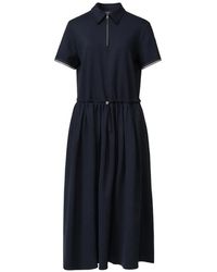 Fabiana Filippi - Drawstring-Waist Polo Midi Dress - Lyst