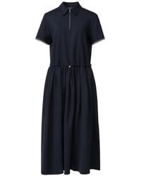 Fabiana Filippi - Drawstring-Waist Polo Midi Dress - Lyst