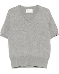 Extreme Cashmere - Martina V-Neck Short-Sleeve Sweater - Lyst