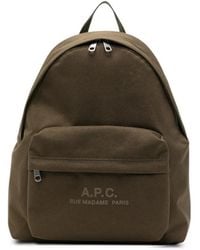 A.P.C. - Logo-Print Backpack - Lyst