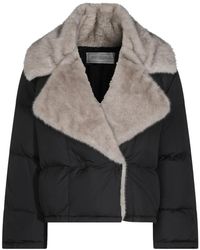 Antonelli - Faux-Fur Collar Padded Jacket - Lyst