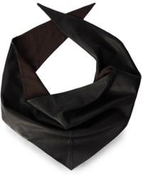 Lemaire - Large Leather Triangle Scarf - Lyst