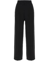 Lanvin - Elasticated-Waistband Pleated Trousers - Lyst