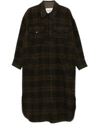 Isabel Marant - Checked Wool Single-Breasted Coat - Lyst
